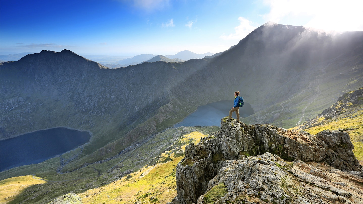 At Bwlch Coch on Crib Goch with Glaslyn