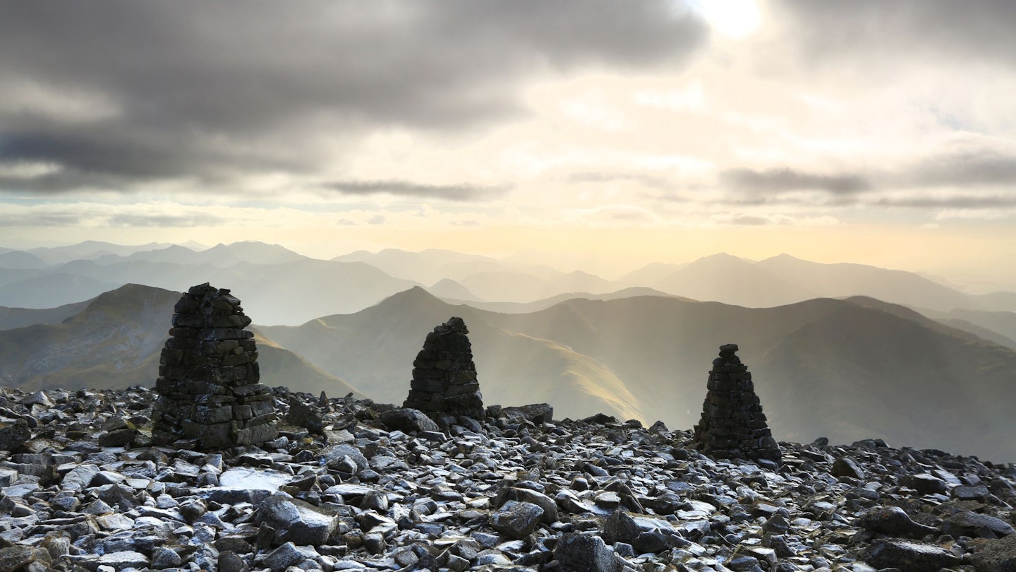 Ben Nevis Mountain Track 3 large cairns