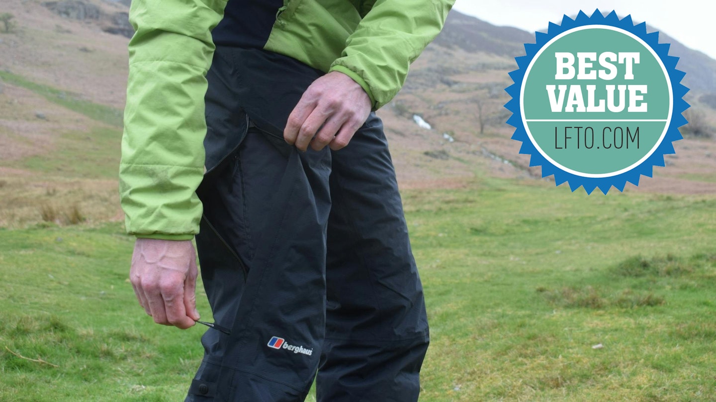 Berghause Paclite waterproof trousers best value