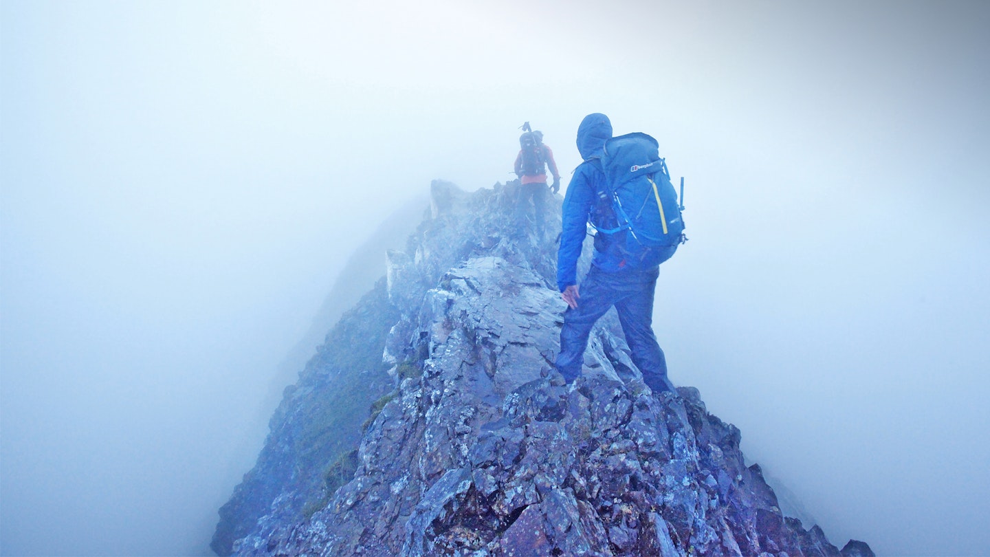 Crib Goch scrambling