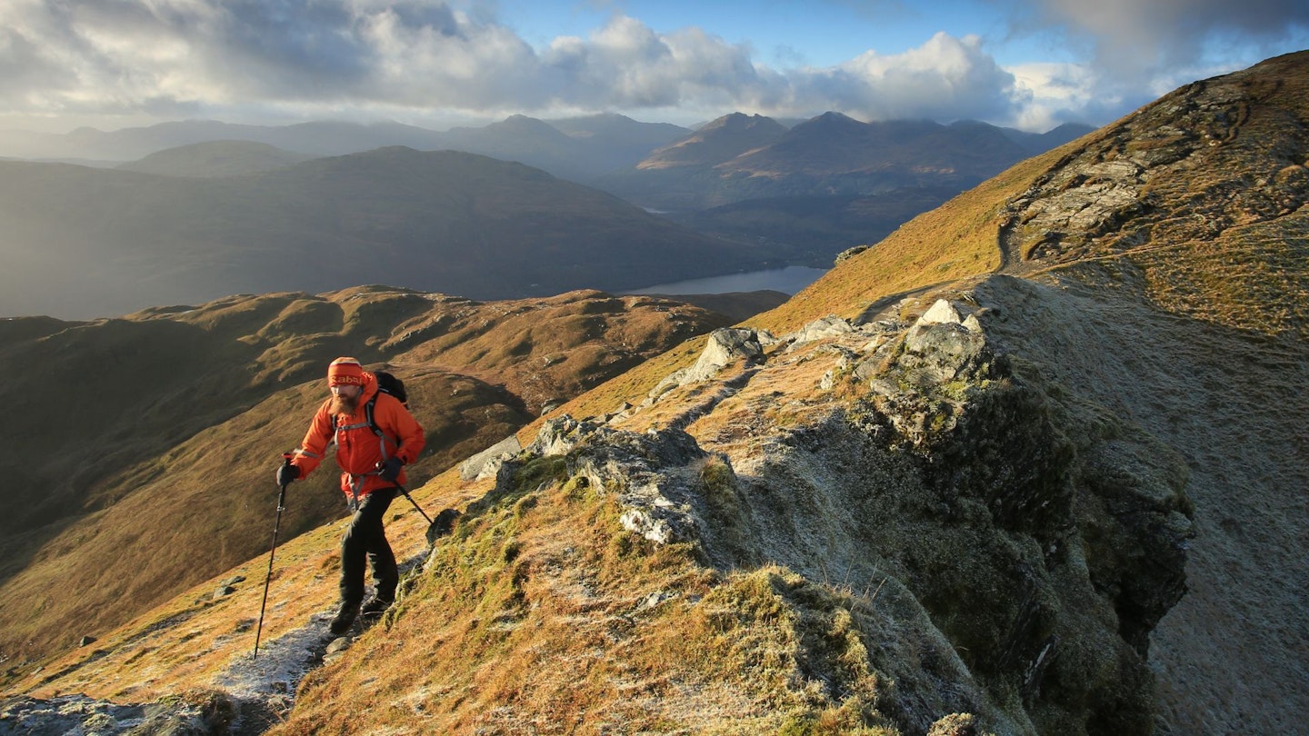 testing waterproof jacket Scottish Highlands