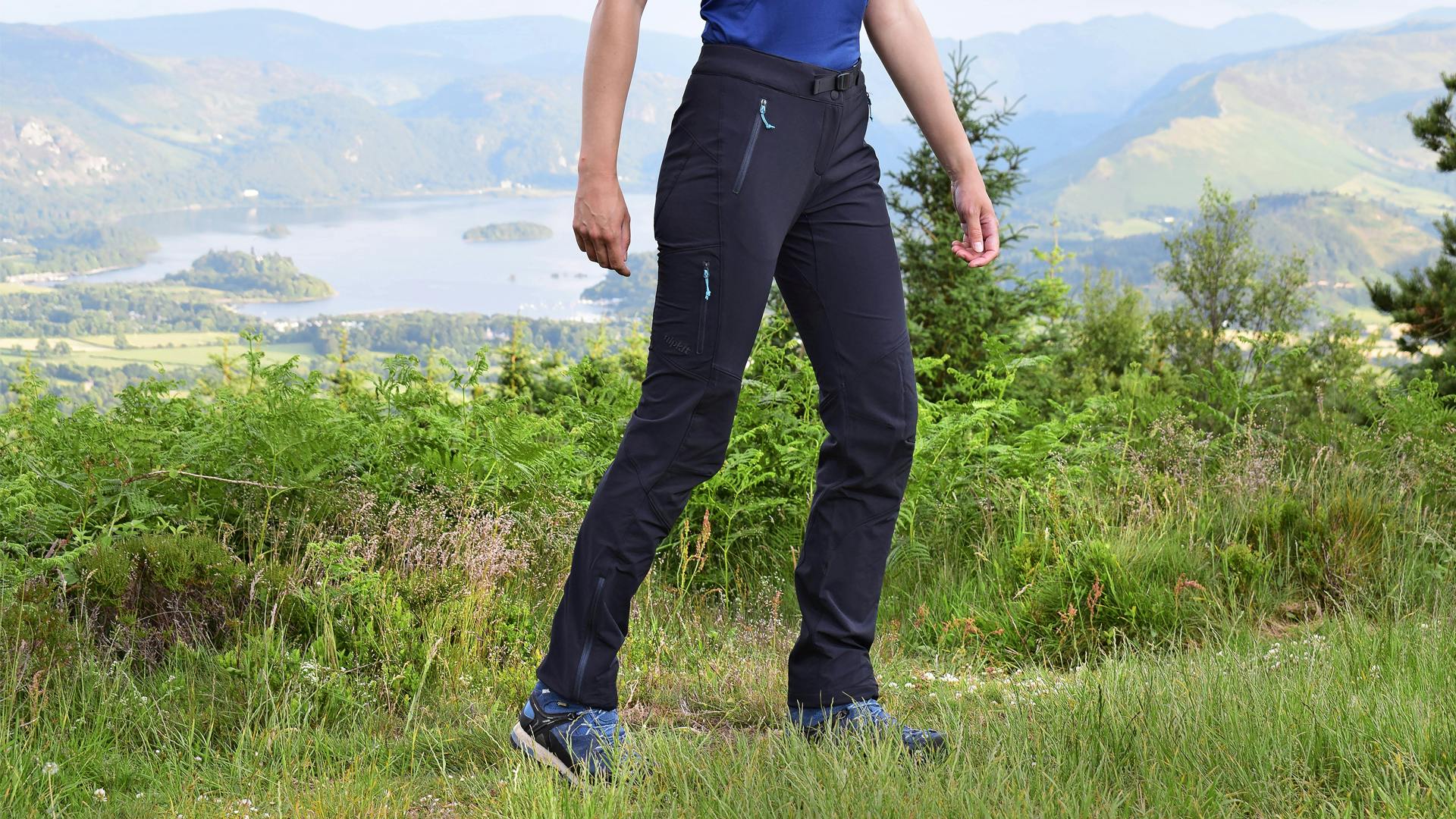 Showing the pockets on these alpkit walking trousers
