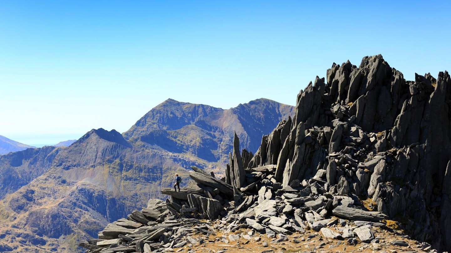 Snowdon from Glyder Fach part of the Welsh 3000s