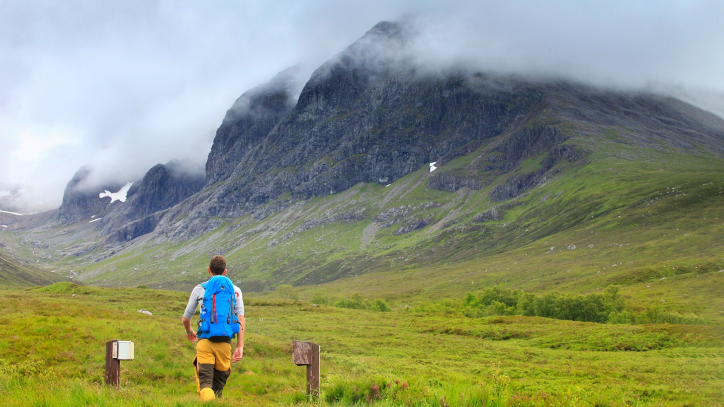 The Allt a Mhuilinn path to Ben Nevis Scotland