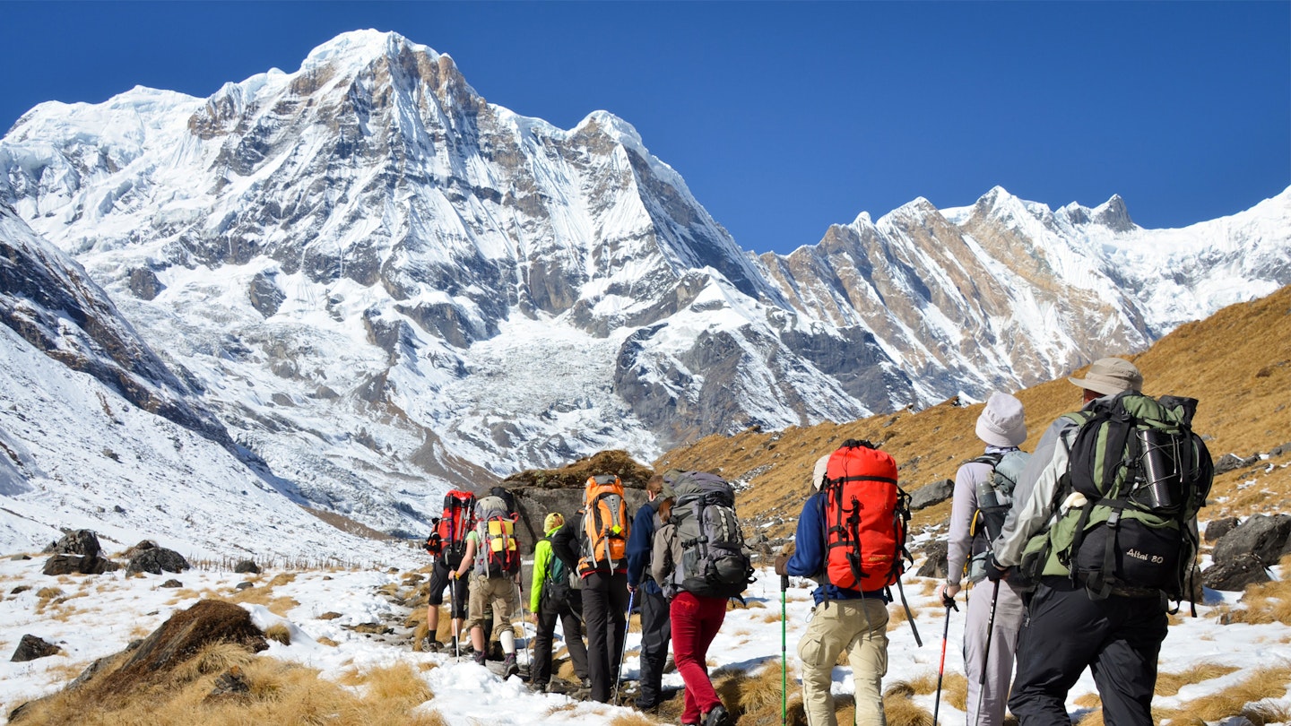 Trekking from Annapurna basecamp