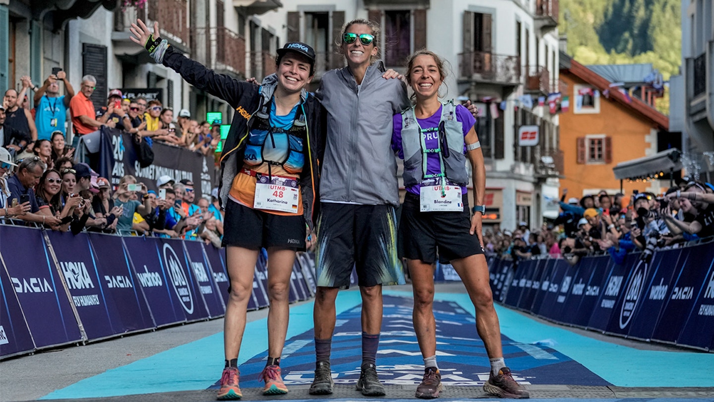 UTMB women's podium