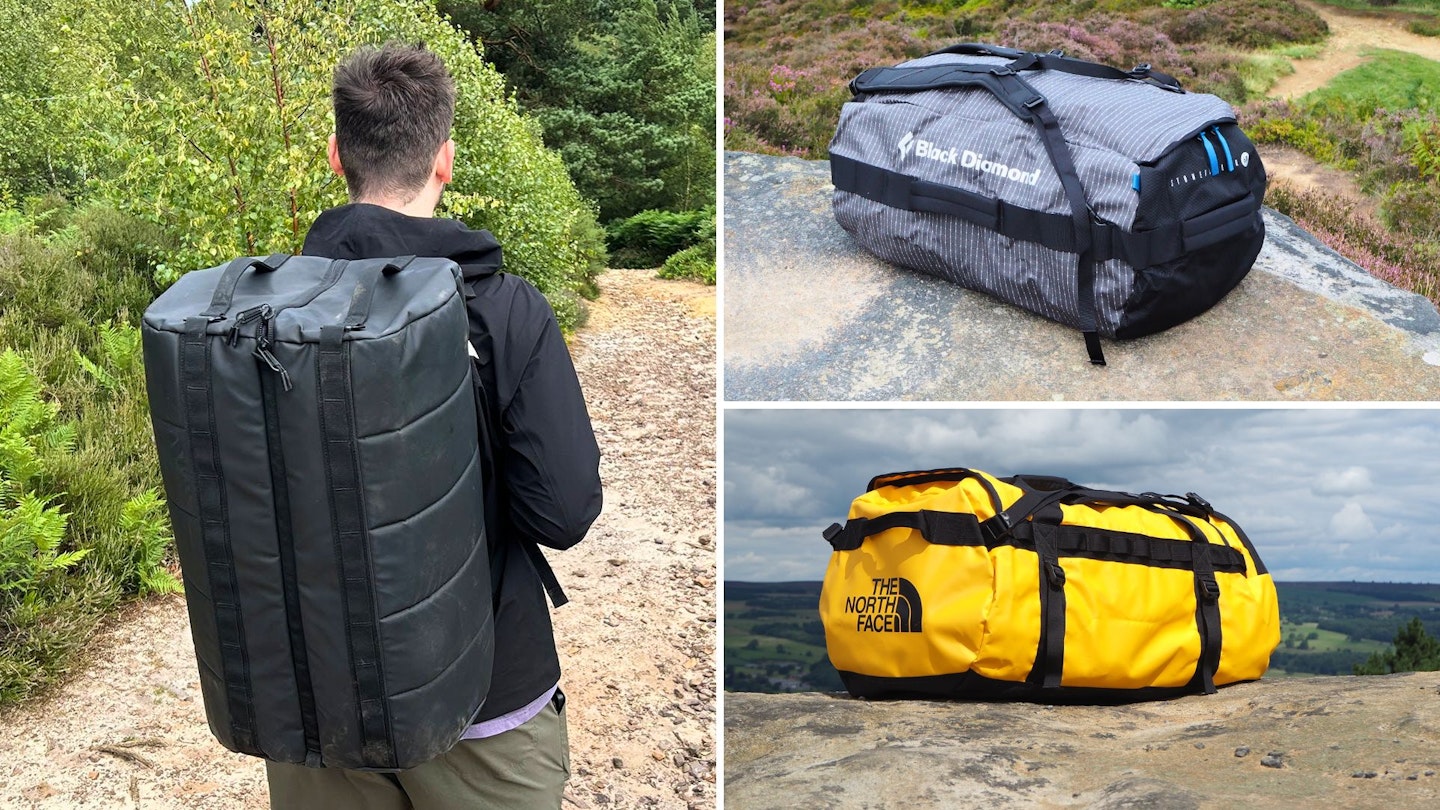 Photos of duffel bags being used