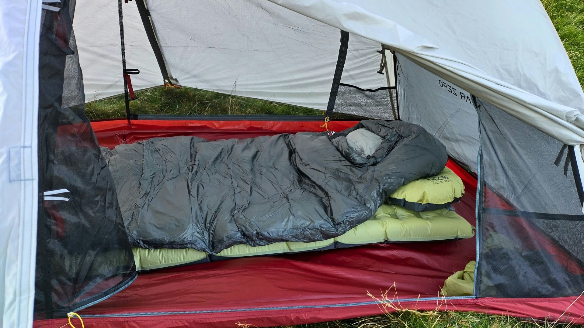 Near Zero NZ 20 sleeping bag and sleeping system
