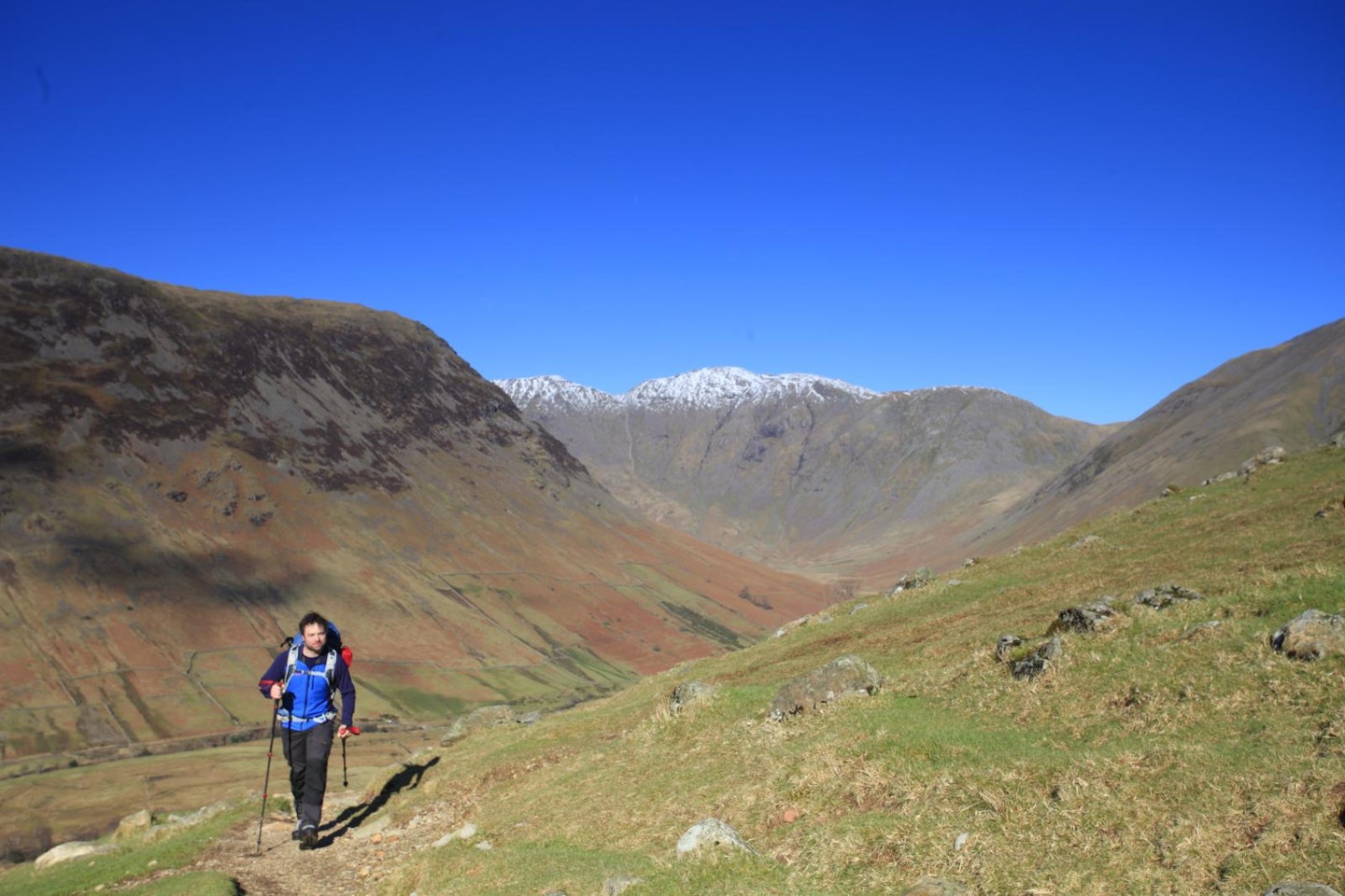 Climbing Scafell Pike from Hollow Stones