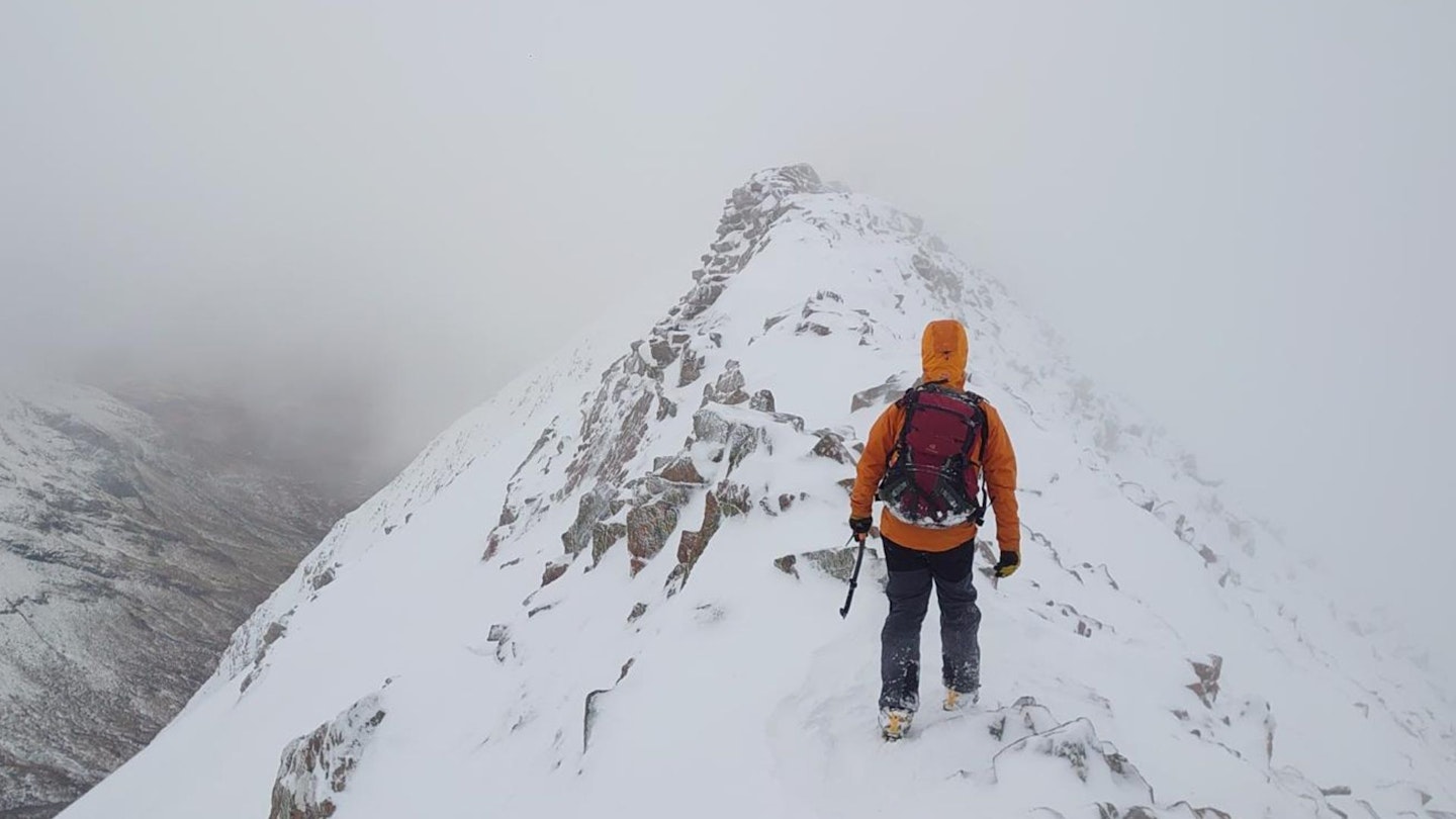 CMD Arete snow Ben Nevis winter