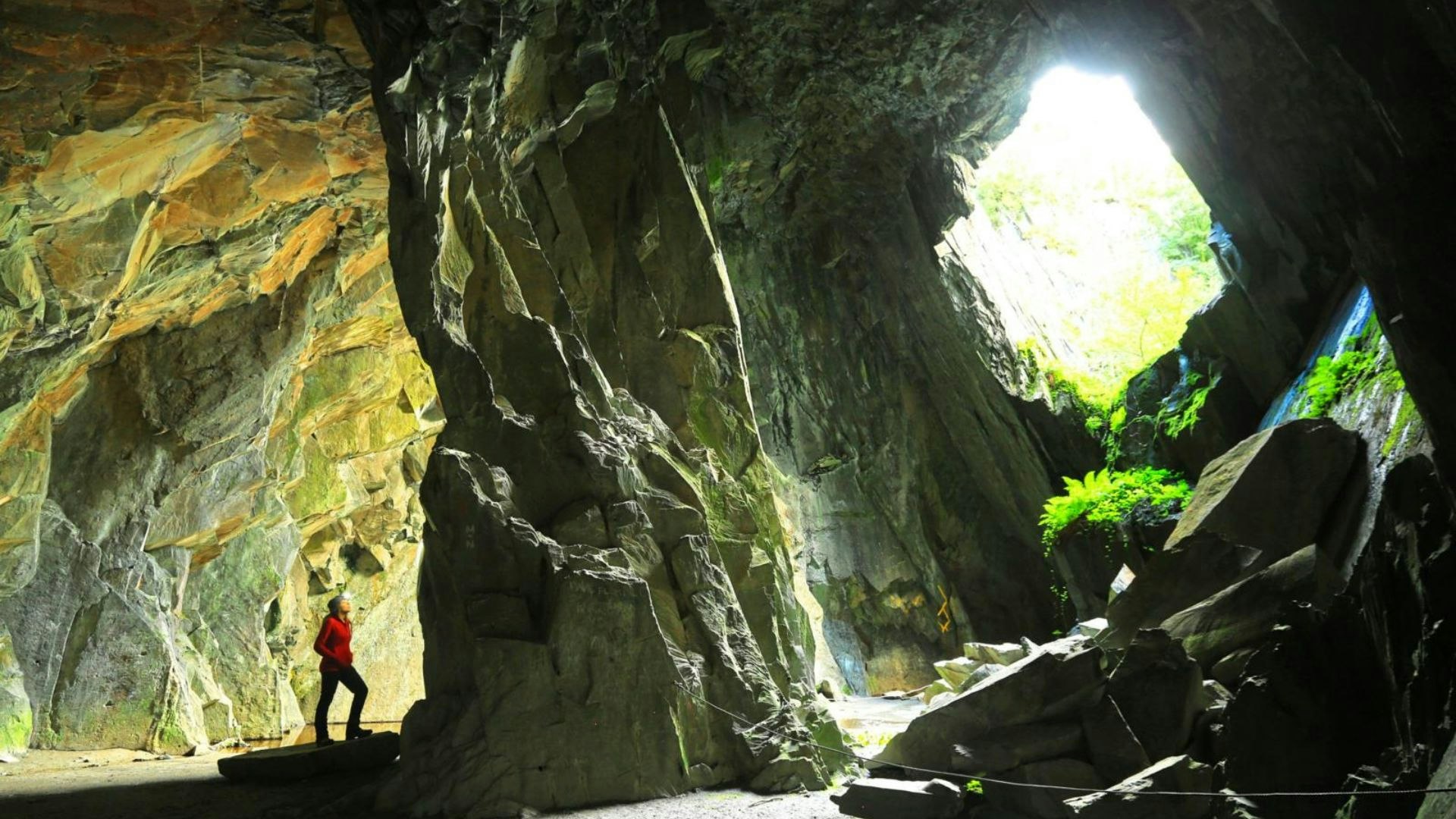 Cathedral Cave, Borrowdale, Lake District