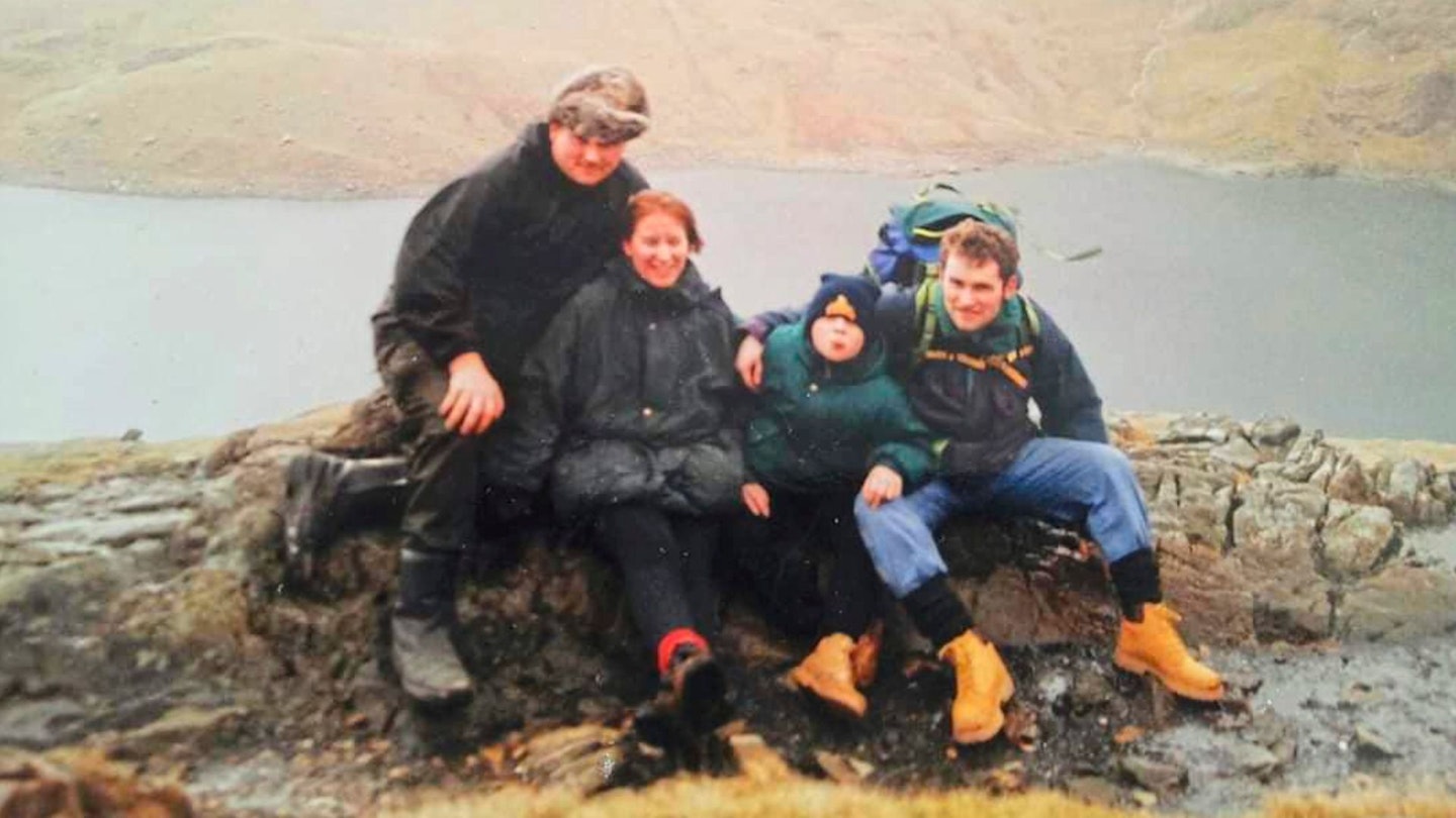 Family hiking in Snowdonia