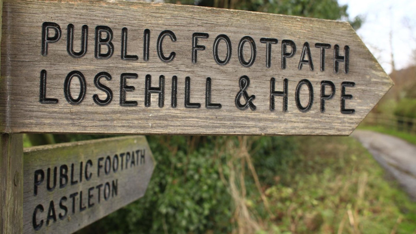 Lose Hill footpath, Peak District