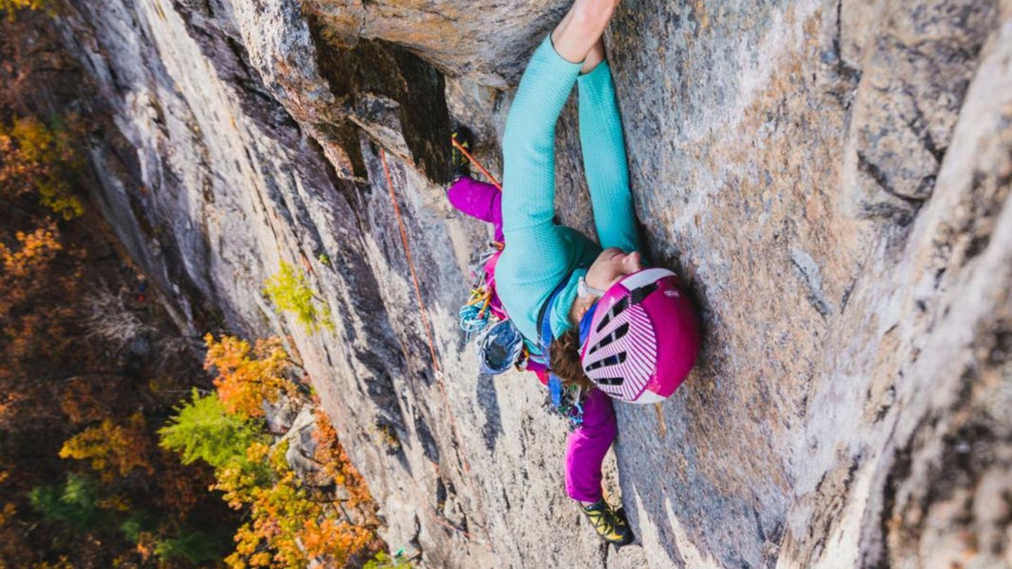 Majka Burhardt climbing