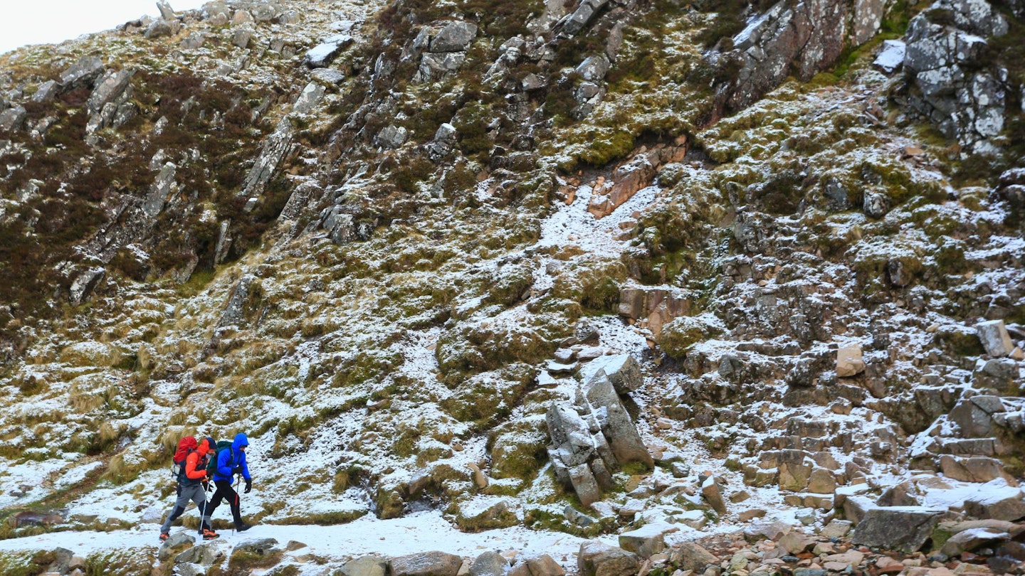 Climbing the zigzags up the Mountain Track