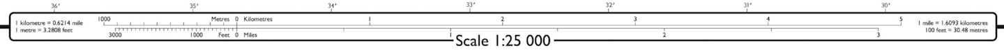 explorer map scale bar Ordnance Survey