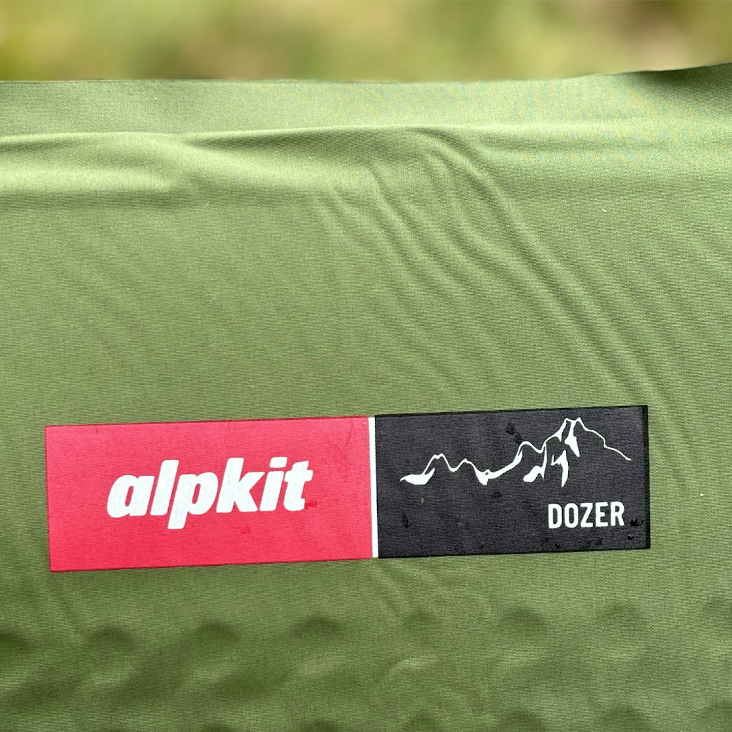 Alpkit Dozer camping mattress logo print