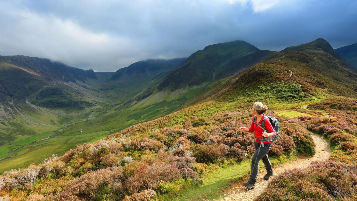 Heading North from Hindscarth Newlands Round Lake District