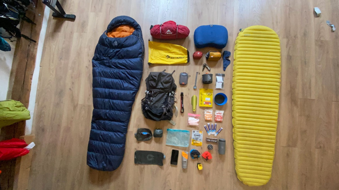 Jamie Ramsay adventure kit list