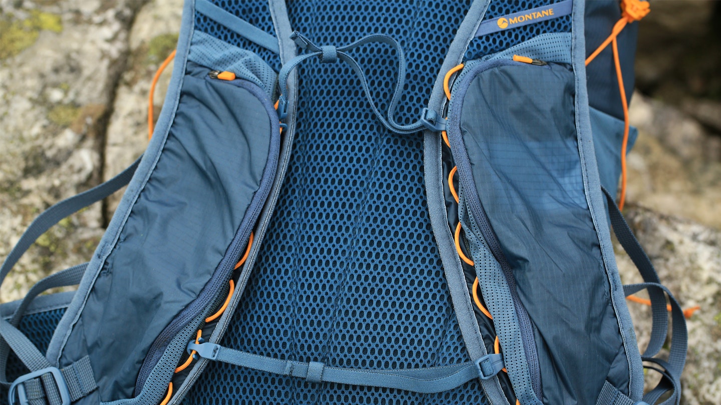 Montane Trailblazer chest strap and back system