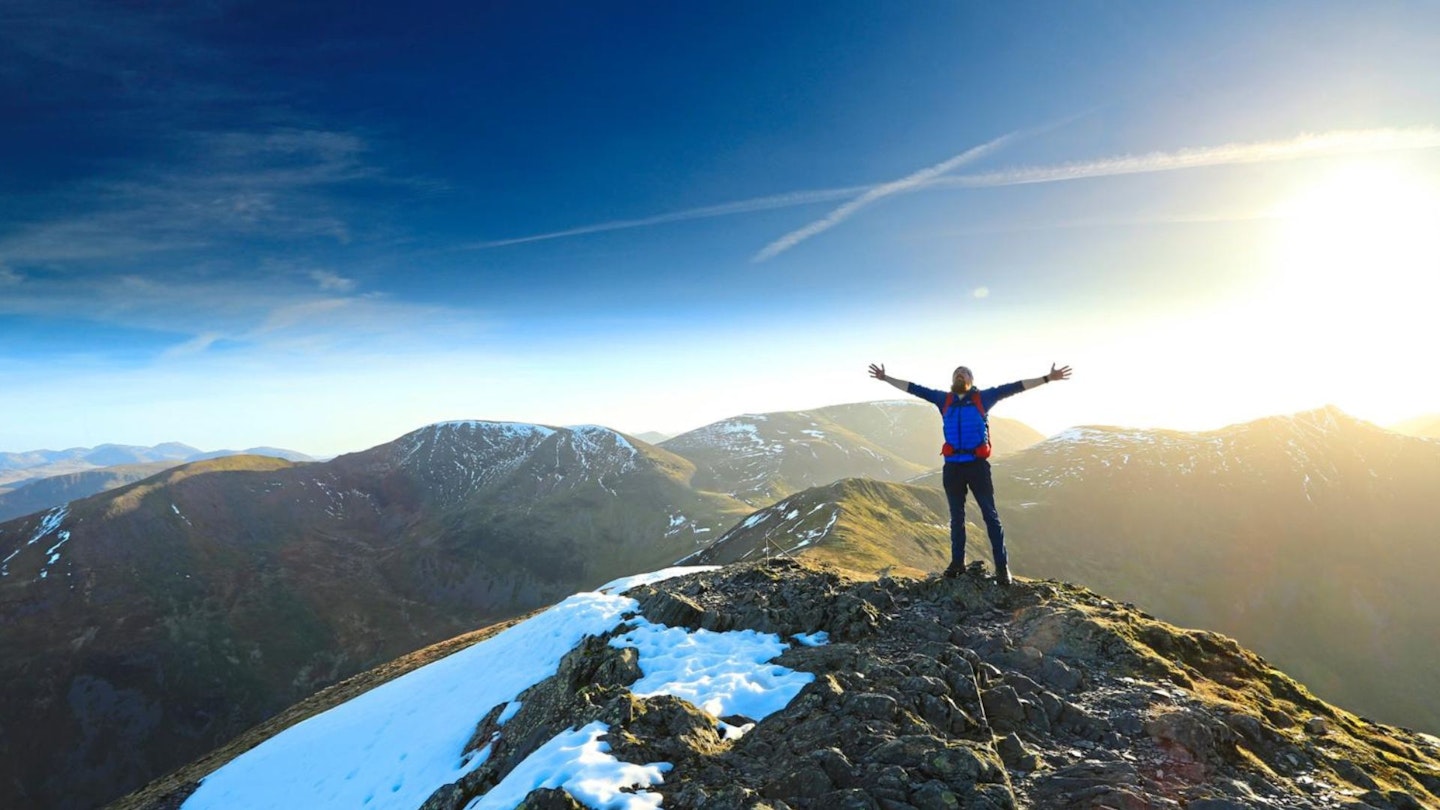 Summit of Grisedale Pike Coledale Round Lake District