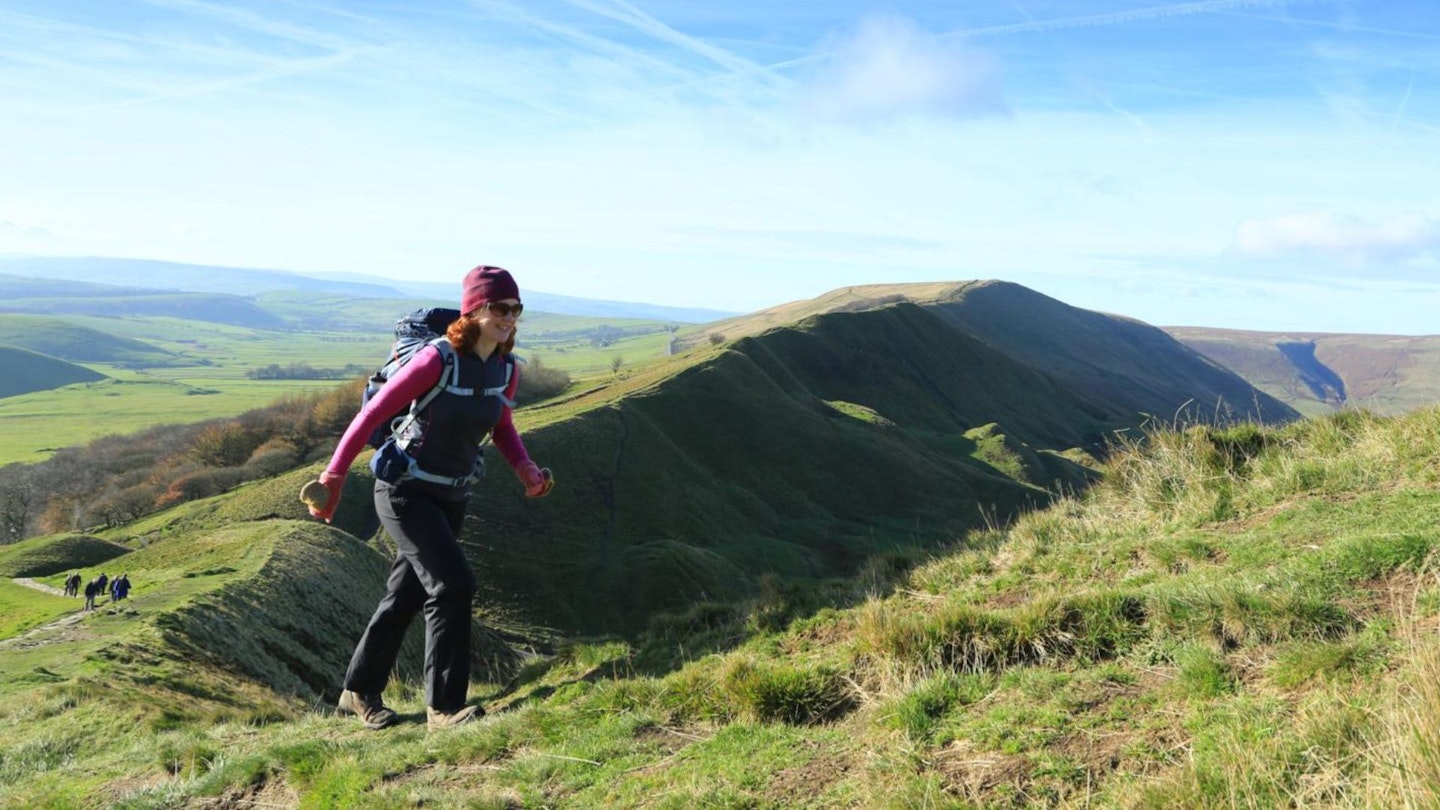 Climbing Mam Tor from The Great Ridge