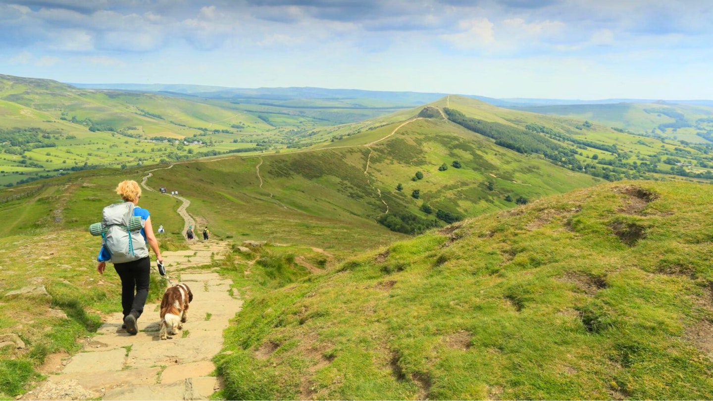 The Great Ridge with Mam Tor in the distance