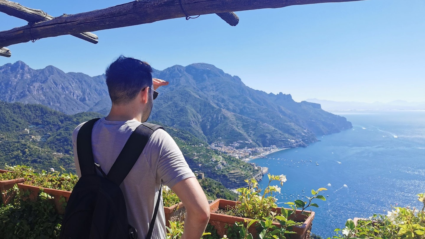 Hiker at the Amalfi Coast Macs Adventure