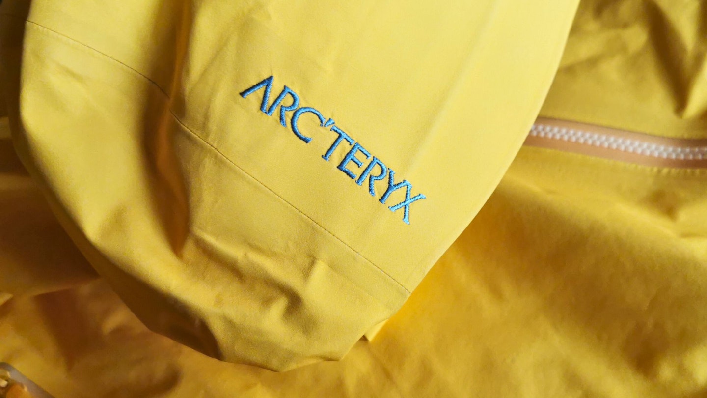 Arc'teryx Beta jacket stitched logo