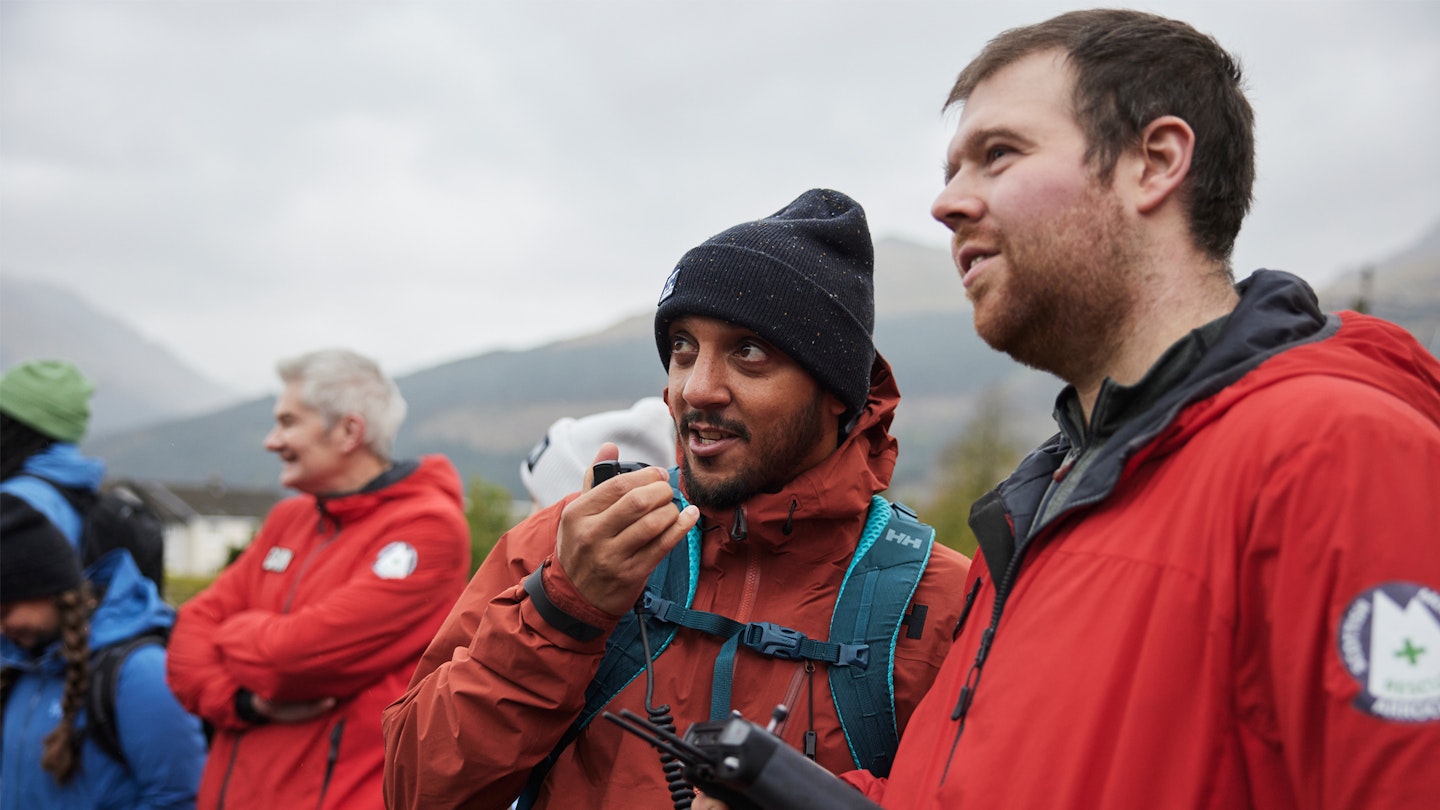 Checking out the mountain rescue comms