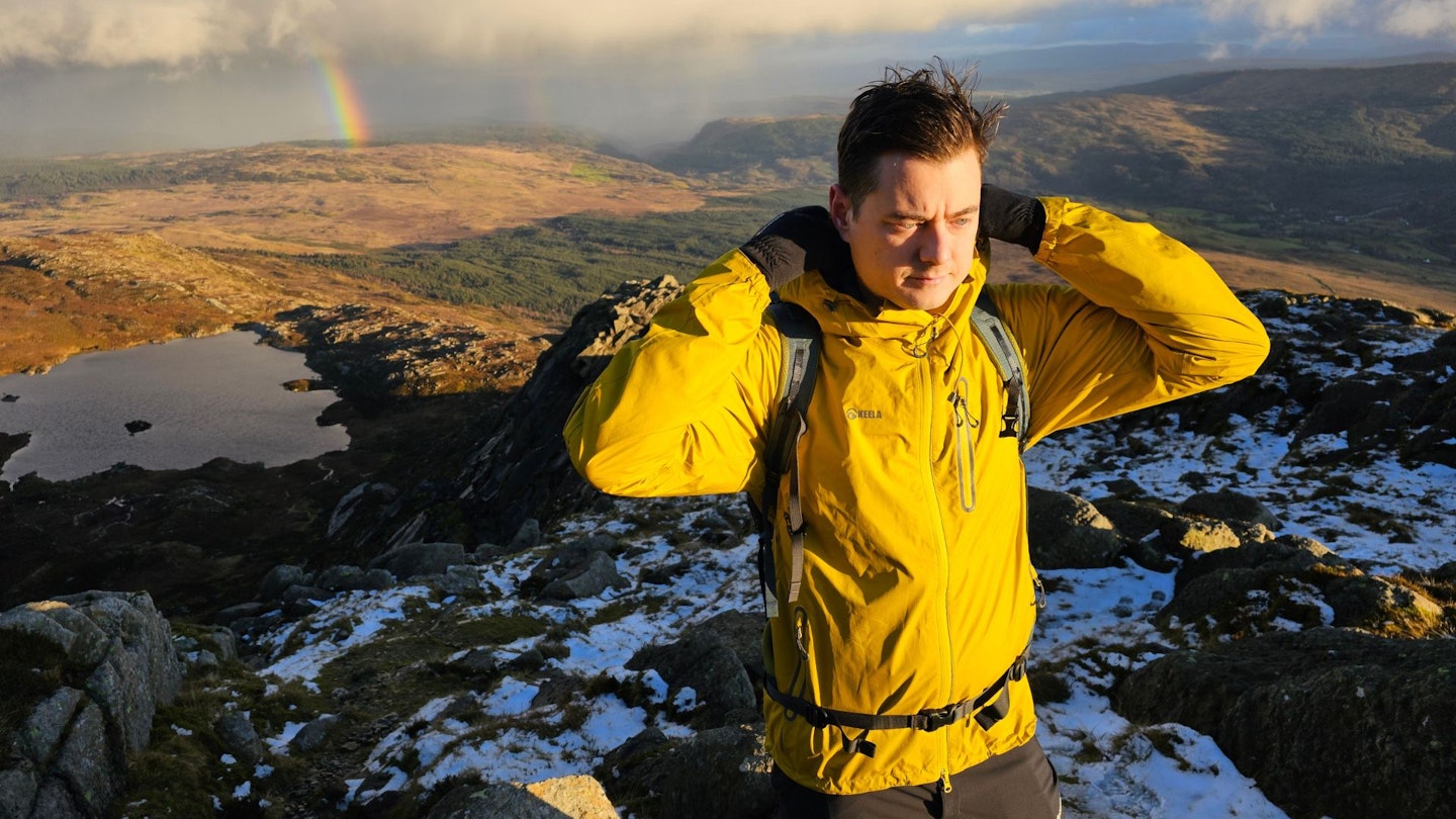 Keela Cairn Jacket worn by Matt in snowdonia