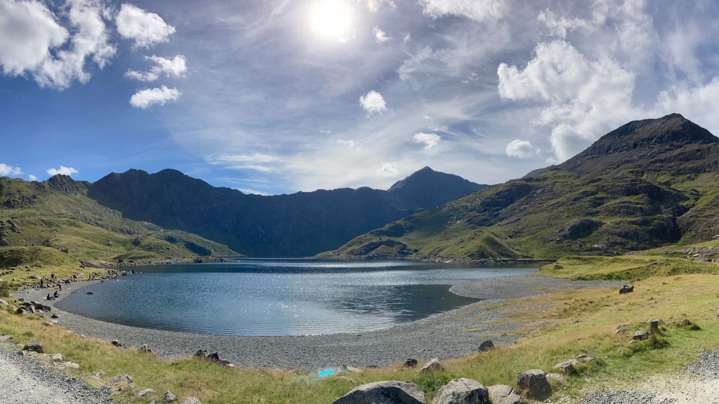 View back to Snowdon from the Miner's Track