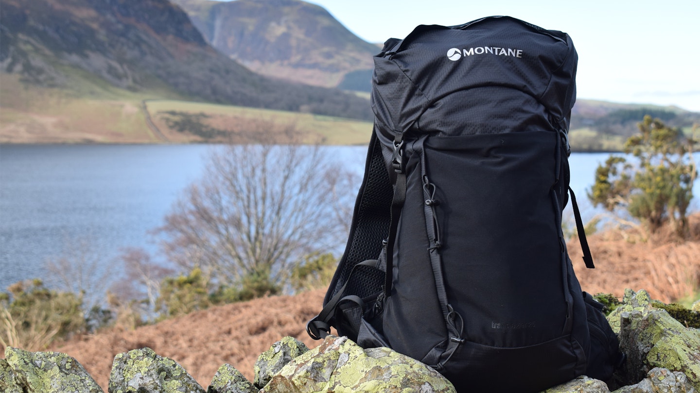 A scenic photo of the montane trailblazer 25l hiking pack