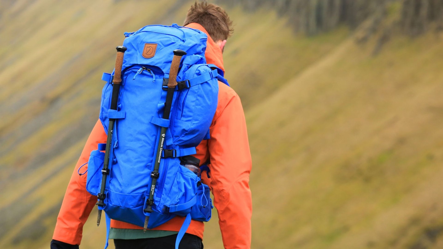 Chris Williams testing the Fjällräven Kajka 55 in Cumbria