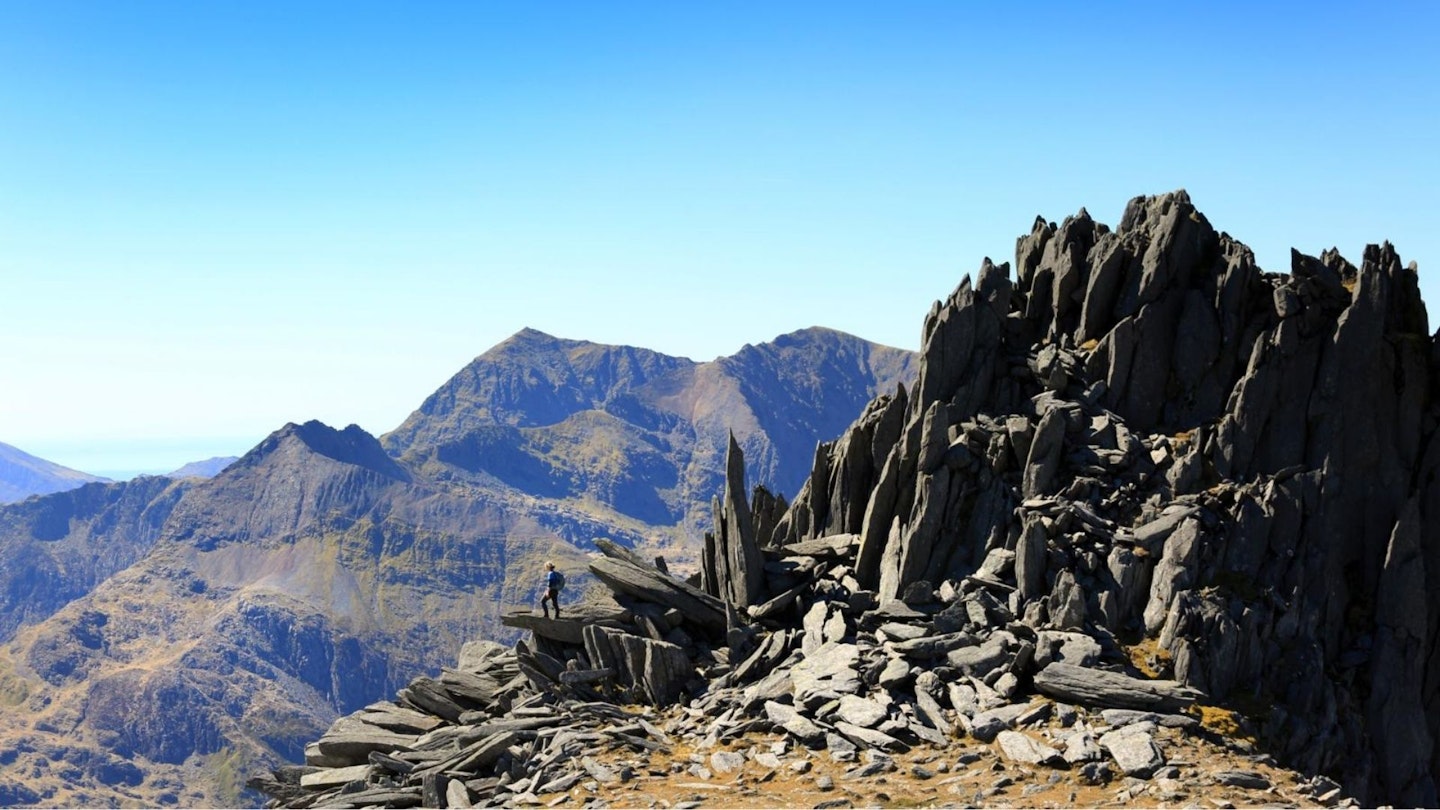 Snowdon and Castell y Gwynt Glyder Fach Snowdonia