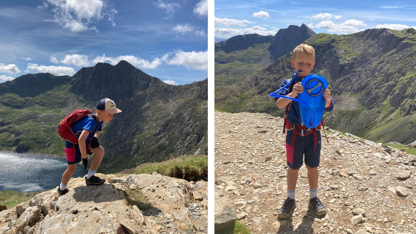 Snowdon with kids