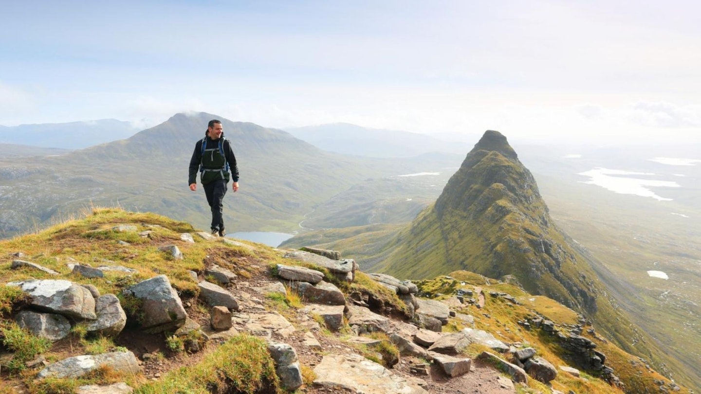 Hiking on Suilven Assynt Highlands Scotland