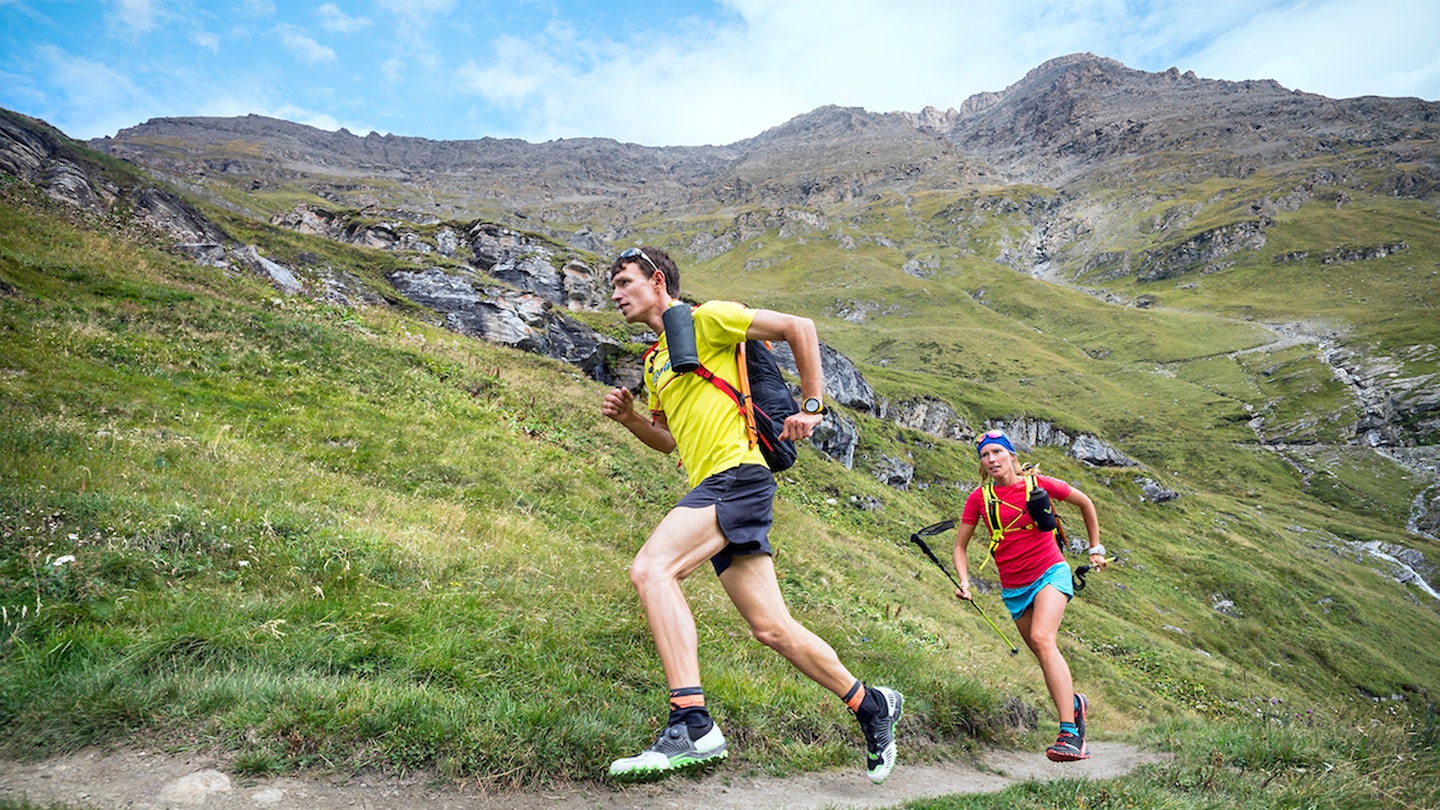 Trail runners exploring the hills