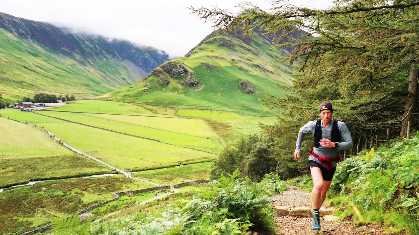 Trail running in the lake district