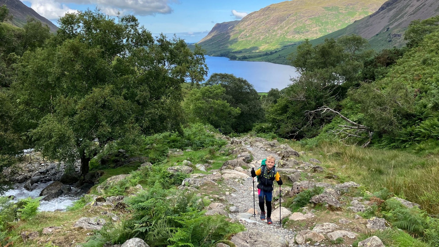 Child hiking in the Lake District