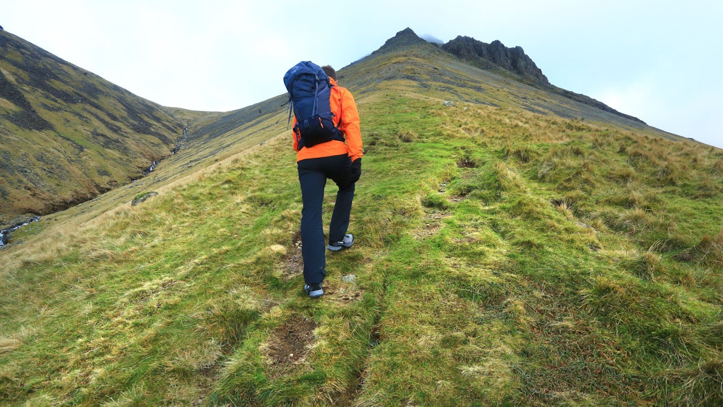 Heading up Great Gable via Gavel Neese in the Lake District