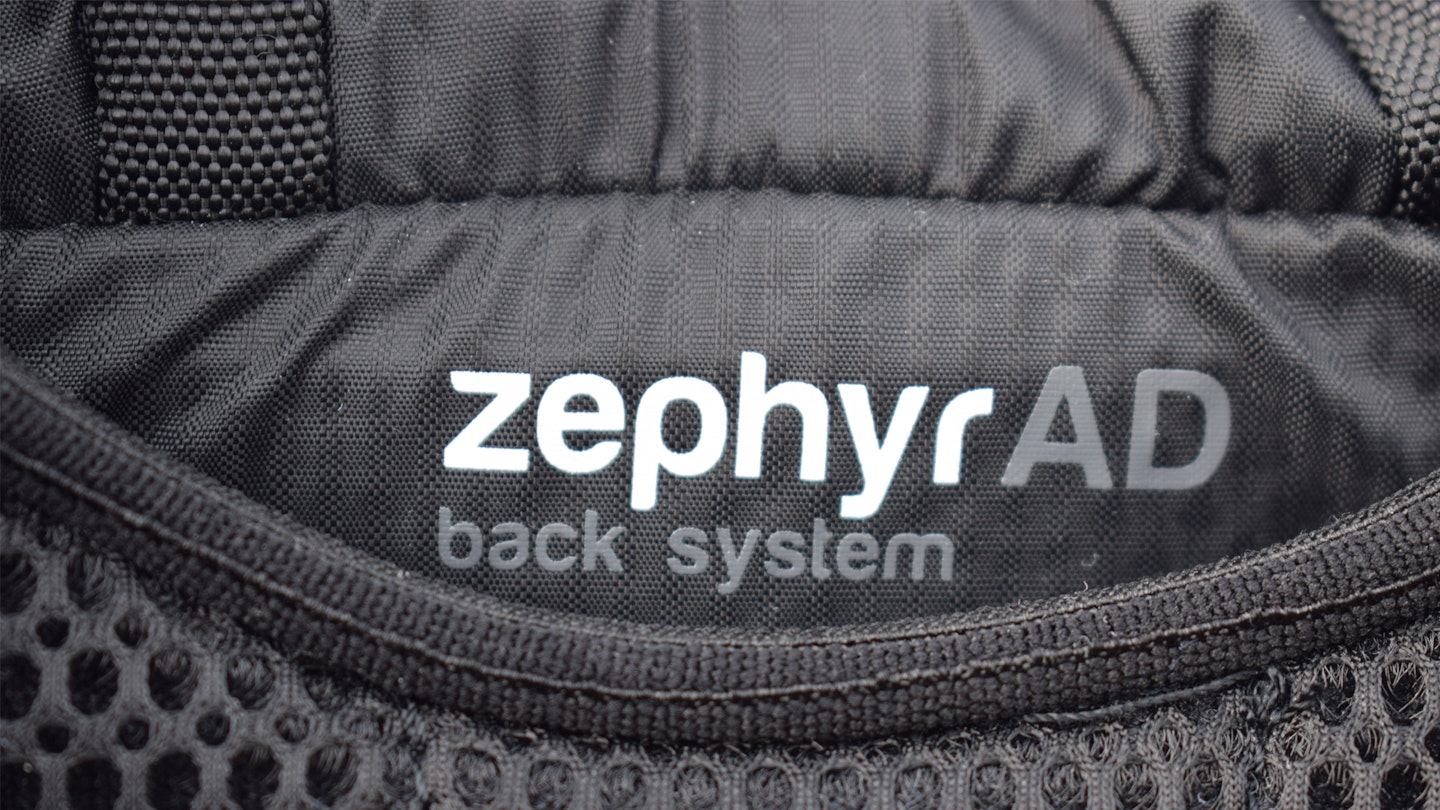 ZephyrAD logo on the montane trailblazer 25l hiking backpack