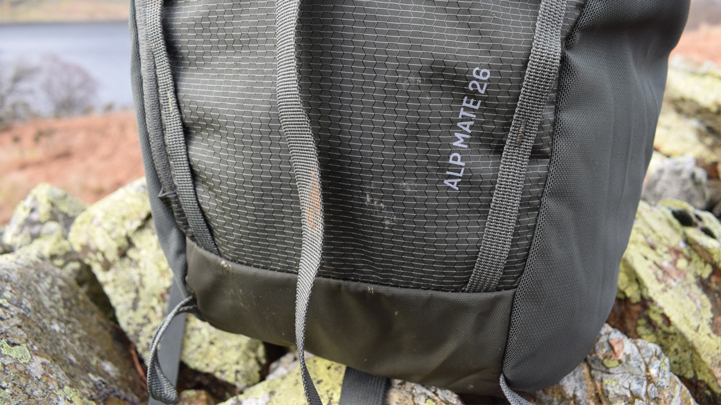 bottom portion of the Salewa Alp Mate 26 backpack