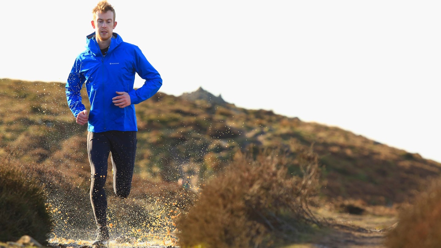 LFTO tester Chris Williams testing running kit in Yorkshire Dales