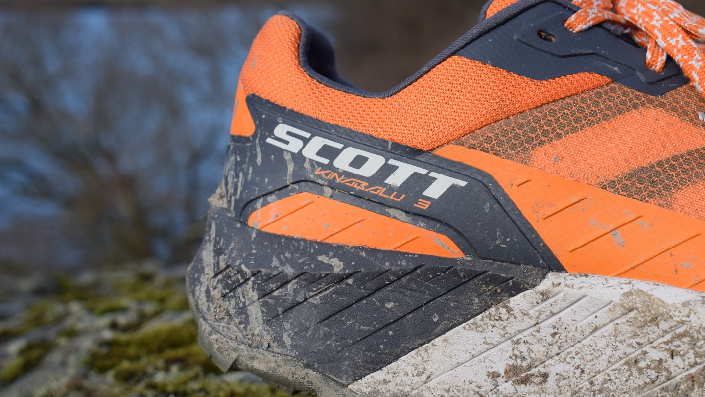 heel of the Scott Kinabalu 3 trail running shoe
