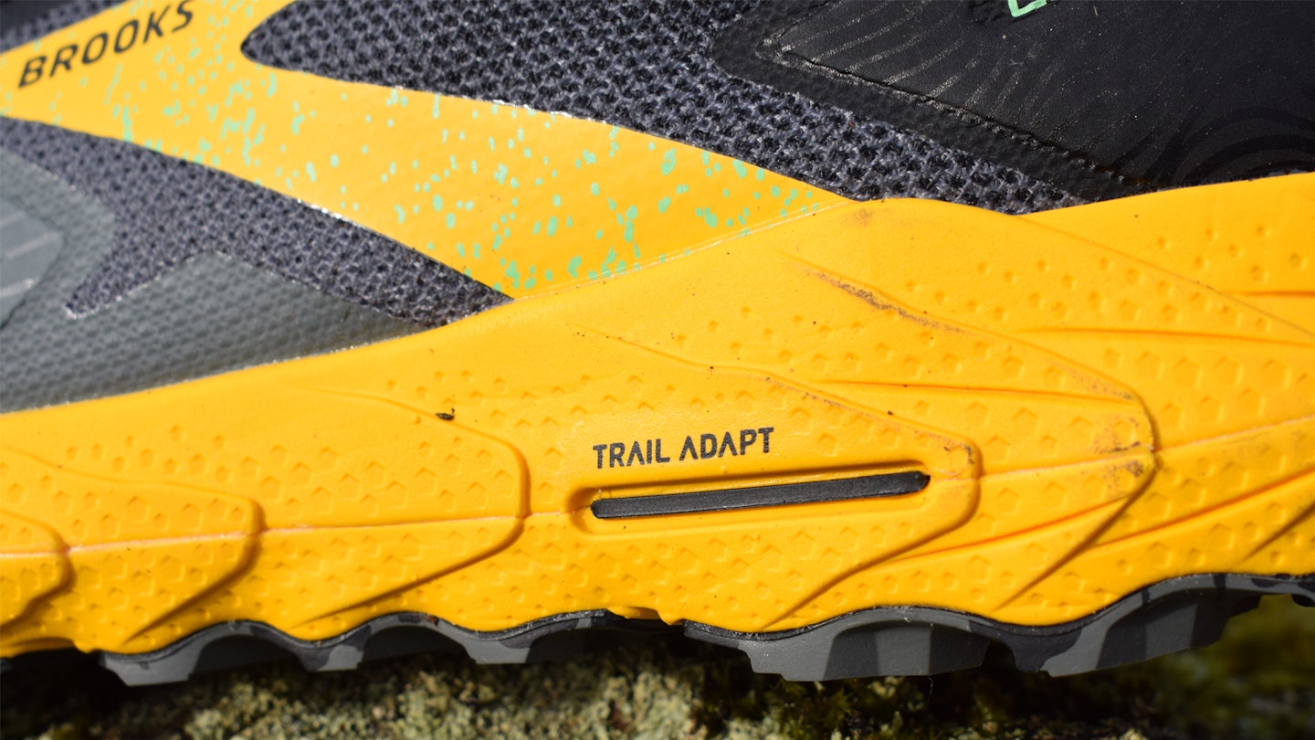 midsole of the Brooks Cascadia 17 trail running shoe