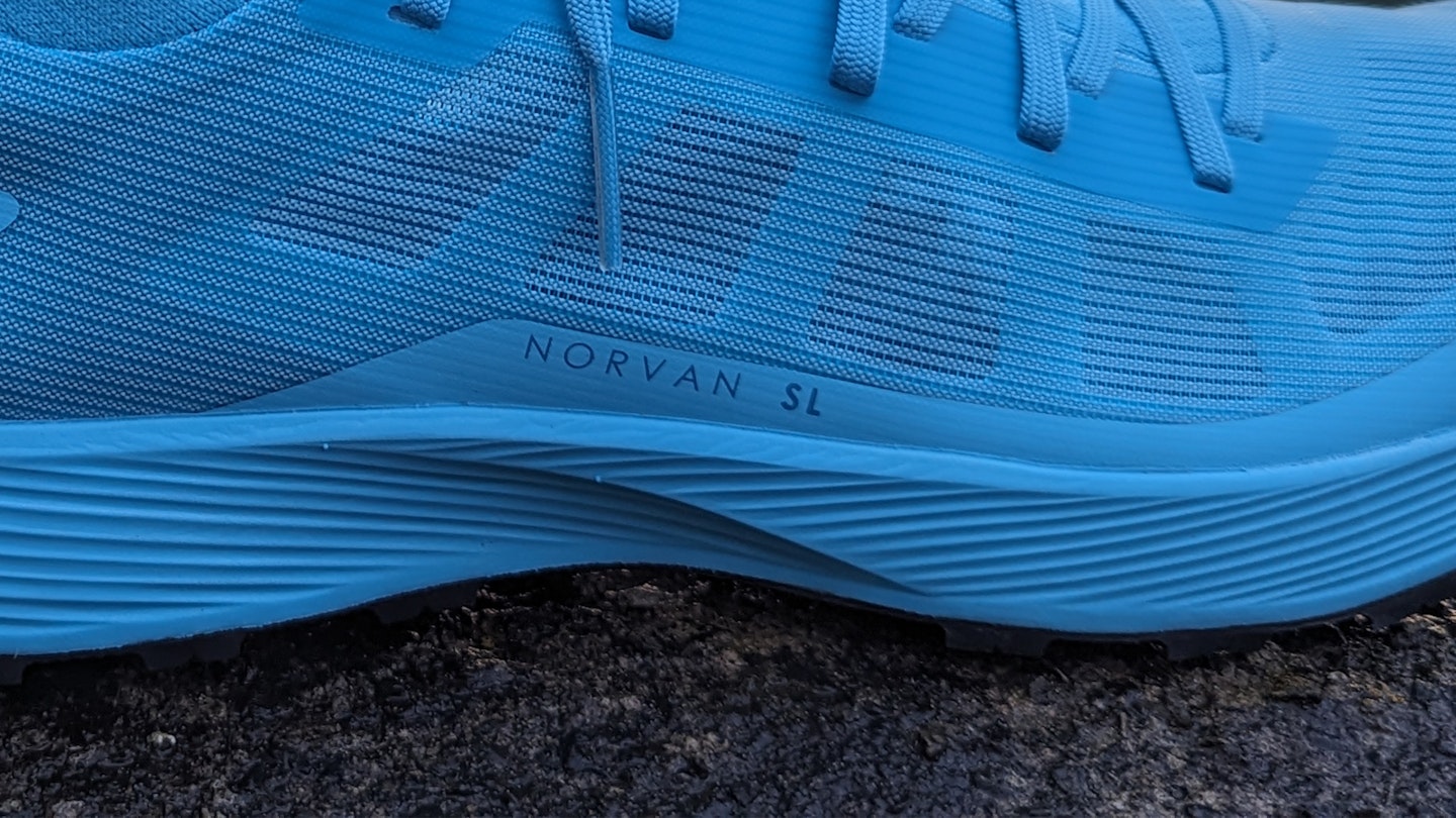 midsole of the norvan SL3 trail runner