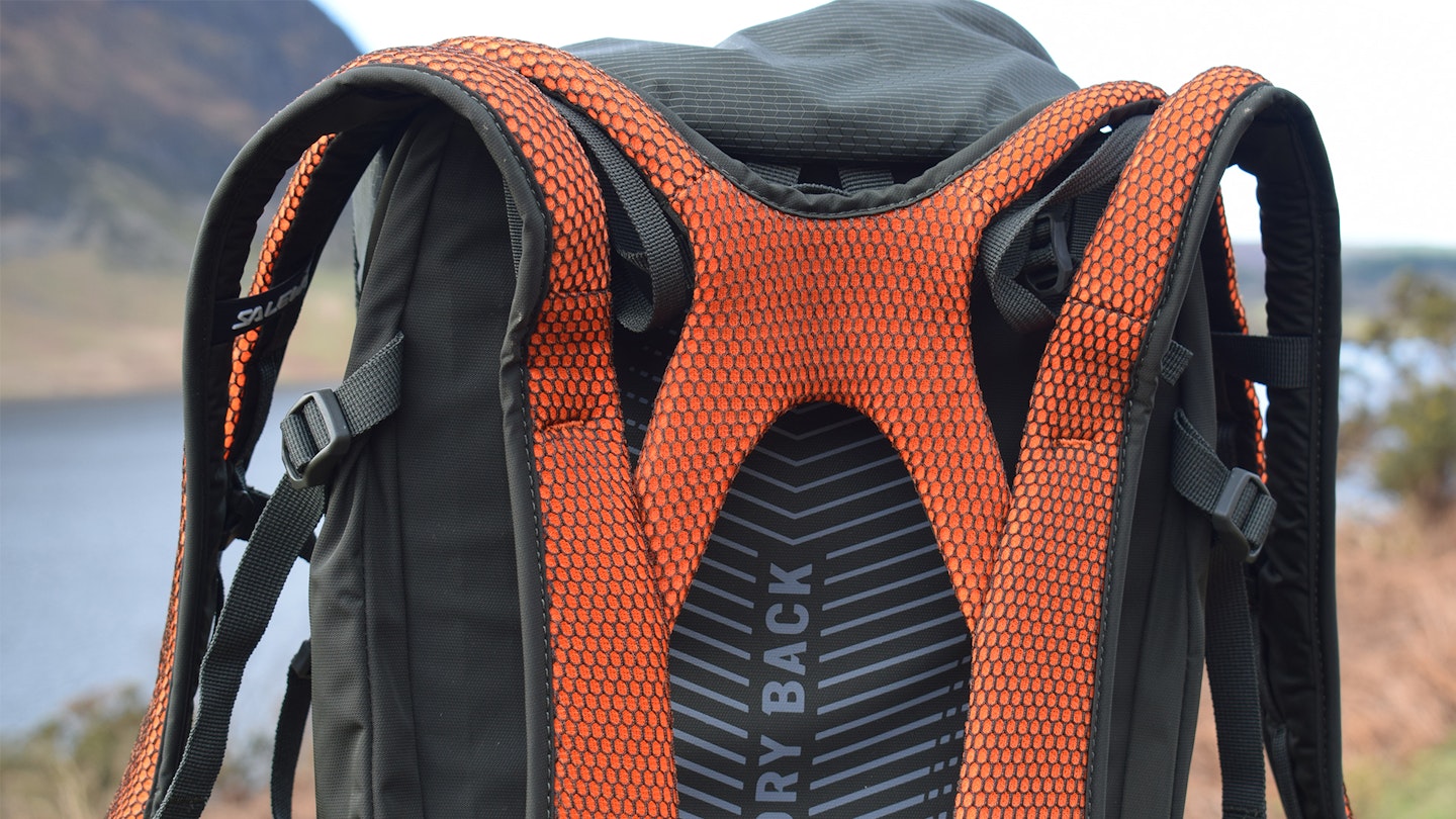 upper back system of the Salewa Alp Mate 26 backpack