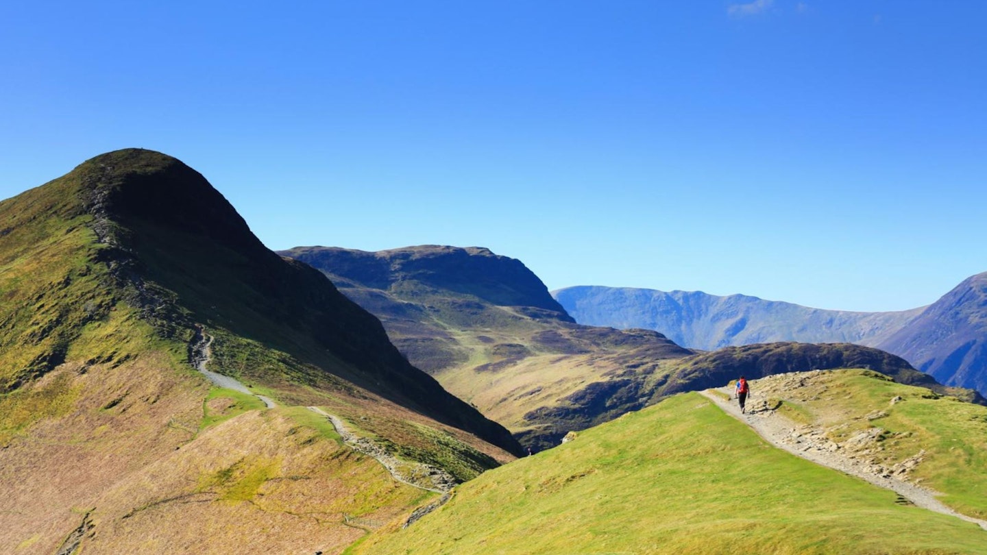 Approaching Cat Bells summit Lake District