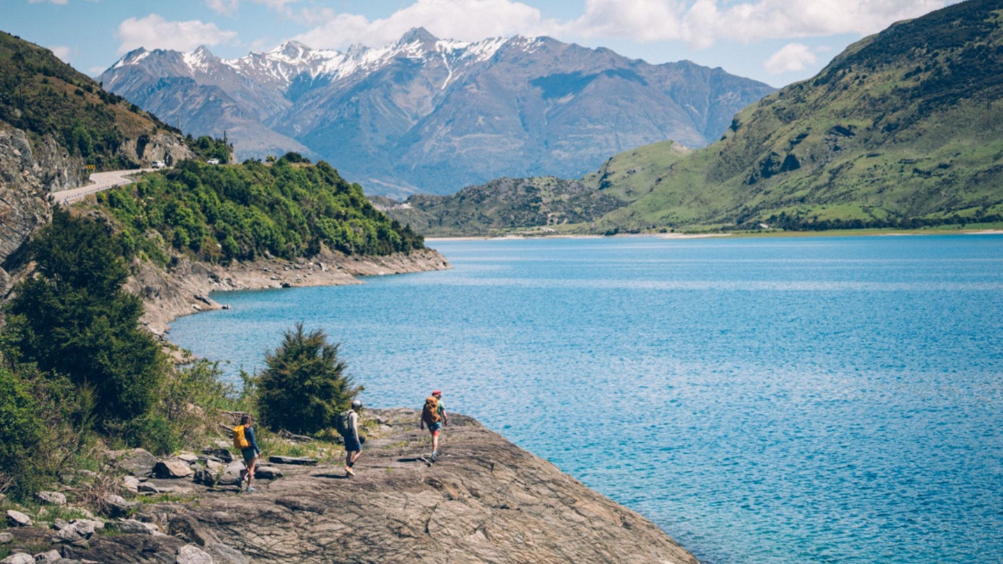 Hikers in the mountains wearing Gregory backpacks